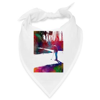 Golfspieler #golf - Bandana - Weiß - Vorne