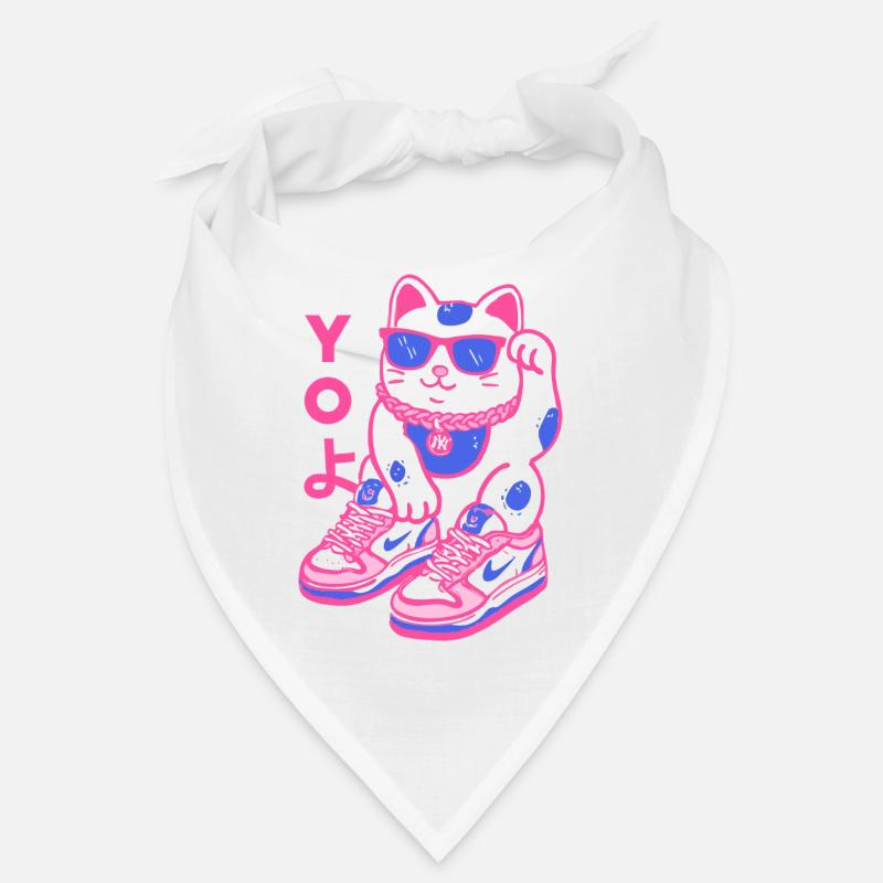 Neon Maneki Sneaker Chat Bandana