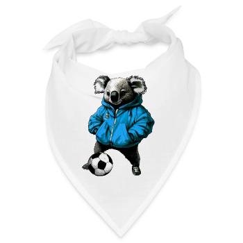 Koalas Fussball - Bandana - Weiß - Vorne