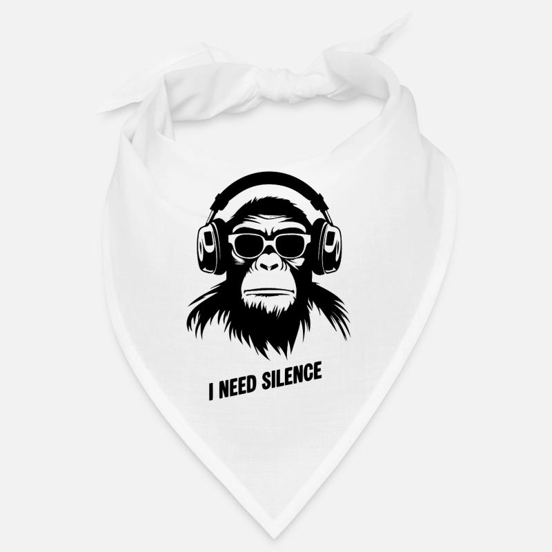 Affe und Schweigen Bandana