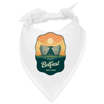 Belfast Titanic Vintage-Reiseabzeichen - Bandana - Weiß - Vorne