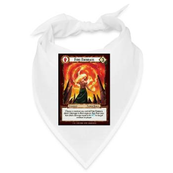 Fire Embrace - Bandana - Weiß - Vorne