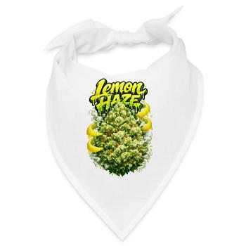 Lemon Haze Zitrus-Graffiti-Druck - Bandana - Weiß - Vorne