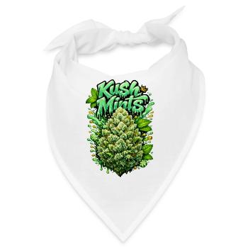 Kush Mints Graffiti Bud Print - Bandana - Weiß - Vorne