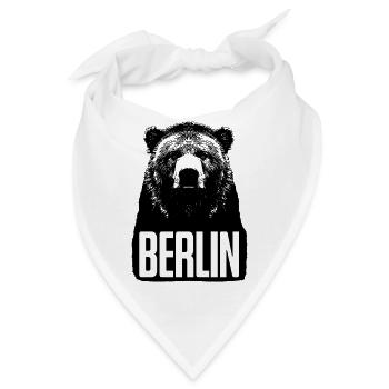 Berlin Bär  - Bandana - Weiß - Vorne