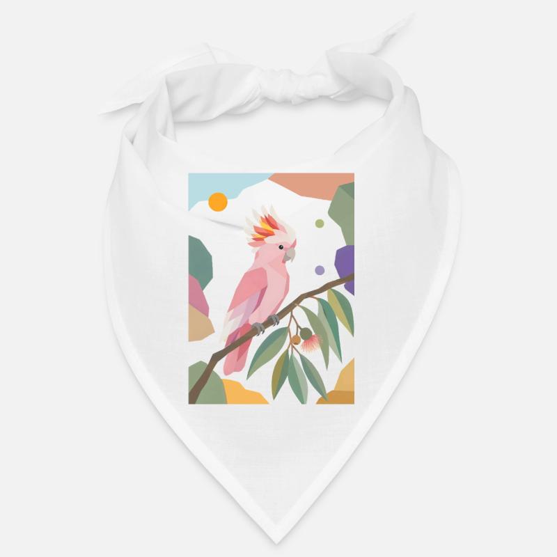 Rosa Kakadu Papagei Vogel Design Bandana