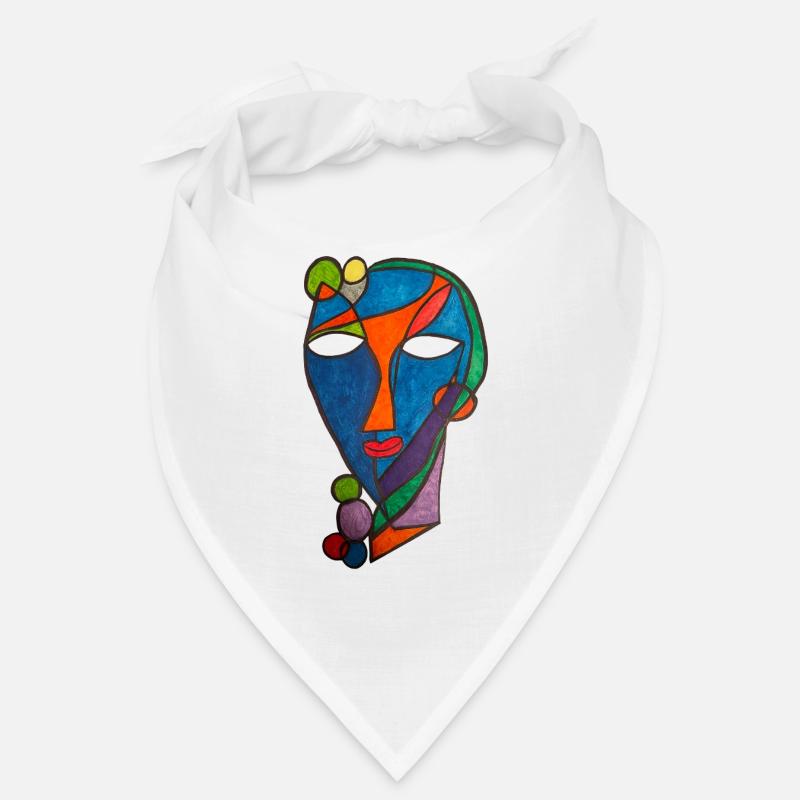 Cubist Mask River- Martina Eßer Bandana