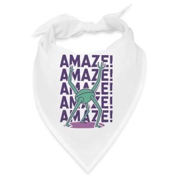 Rocky Amaze Alien-Gruß - Bandana - Weiß - Vorne