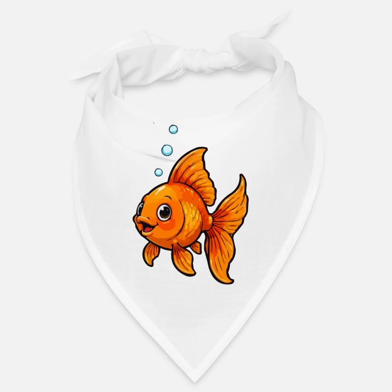 Orange Goldfish Comic Bandana