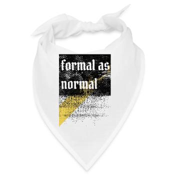 Anti-formales, grungy-ironisches Design - Bandana - Weiß - Vorne