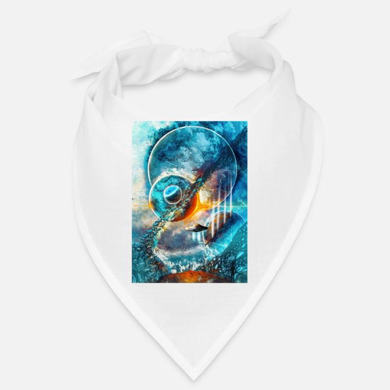 Blue Space Ring with Fire Bandana