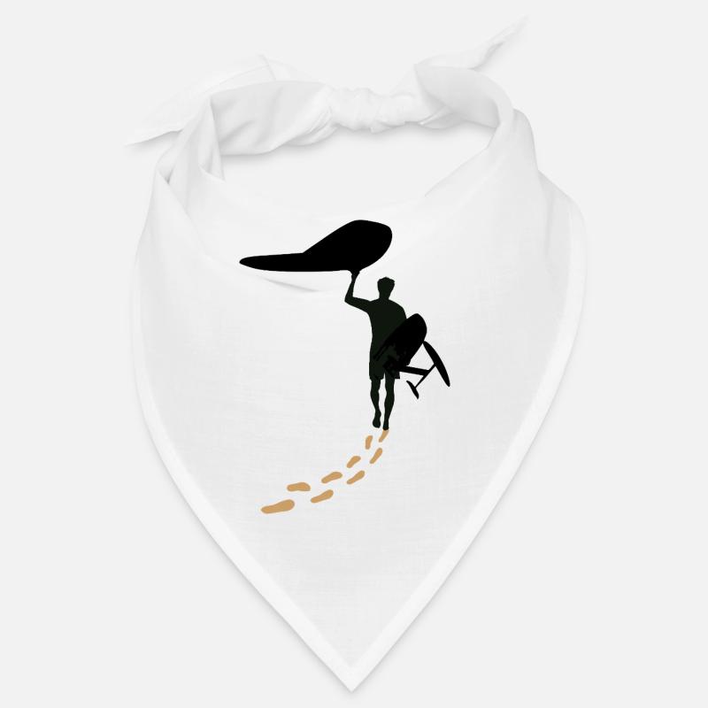 Wingfoiler avec des pas Bandana