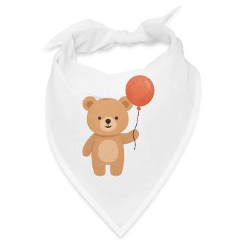Ballonbär-Laune - Bandana - Weiß - Vorne