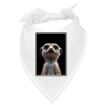 Meerkat Erdmännchen - Bandana - Weiß - Vorne