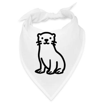 Otter - Bandana - Weiß - Vorne