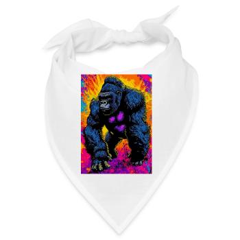 Gorilla - Bandana - Weiß - Vorne