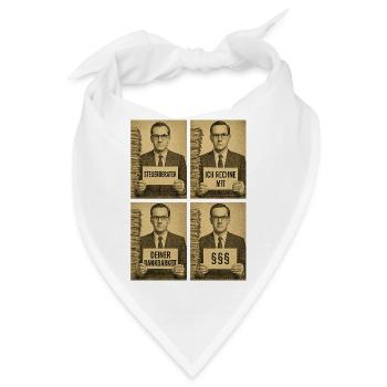 Steuerberater Ironie Collage - Bandana - Weiß - Vorne