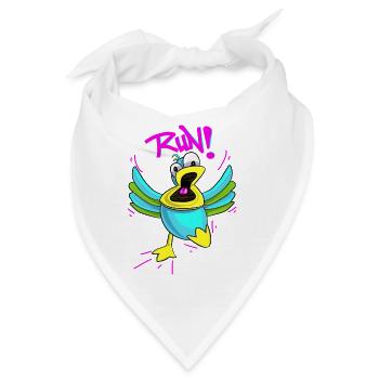 Panic Duck - Bandana - Weiß - Vorne