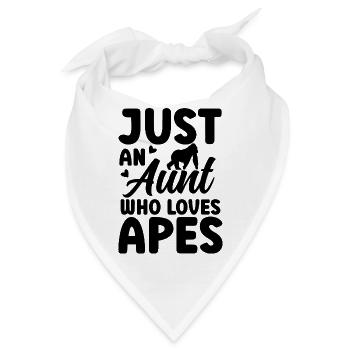 Affe Tante Spruch - Bandana - Weiß - Vorne