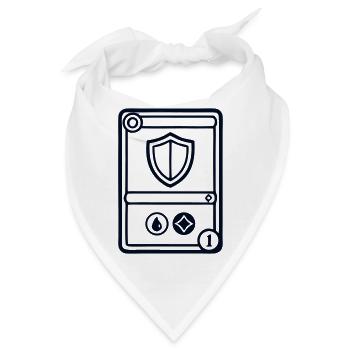 TCG Schild Sammelkarte Logo - Bandana - Weiß - Vorne