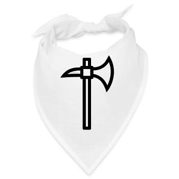 Axt - Bandana - Weiß - Vorne