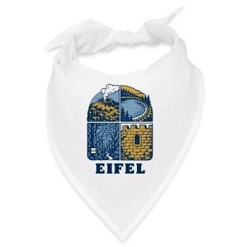 Eifel Motiv - Bandana - Weiß - Vorne