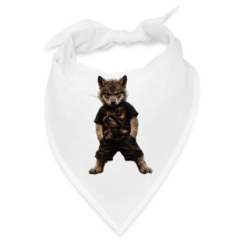 GRNDWLF Junior  - Bandana - Weiß - Vorne