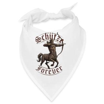 Schütze Krieger Tattoobogen - Bandana - Weiß - Vorne
