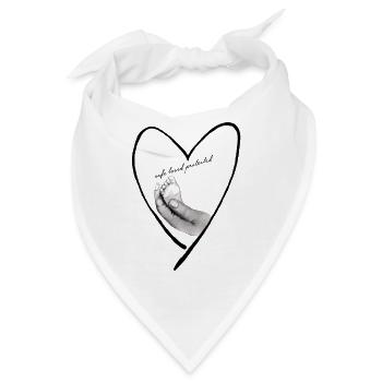 safe, loved & protected - Bandana - Weiß - Vorne