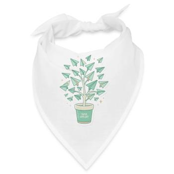 Papierflugbaum Origami - Bandana - Weiß - Vorne