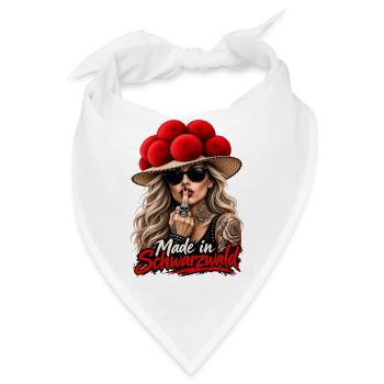 Schwarzwald Rebellin - Bandana - Weiß - Vorne