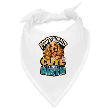 Englischer Cocker Spaniel - Bandana - Weiß - Vorne