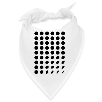 Dots-Muster - Bandana - Weiß - Vorne