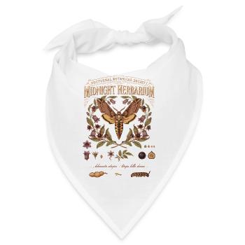 Mitternachtsherbarium Falter Flora - Bandana - Weiß - Vorne