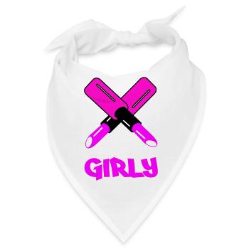 GIRLY Neon Cutout Typography - Bandana - Weiß - Vorne
