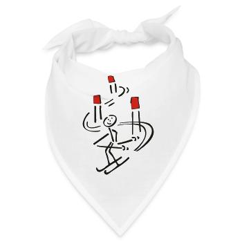 Skimännchen zweifarbig - Bandana - Weiß - Vorne