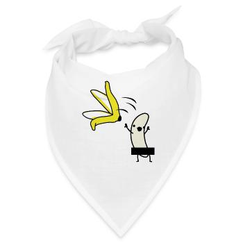Banana zieht blank - Bandana - Weiß - Vorne