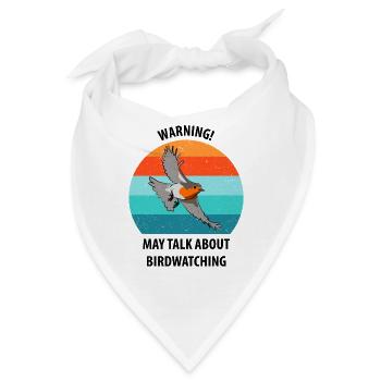 Vogelbeobachtung Vögel Beobachten Birding Vogel - Bandana - Weiß - Vorne