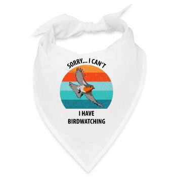 Vogelbeobachtung Vögel Beobachten Birding Vogel - Bandana - Weiß - Vorne