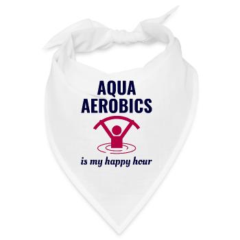 Wassergymnastik Aquatische Fitness Aqua Exercise - Bandana - Weiß - Vorne