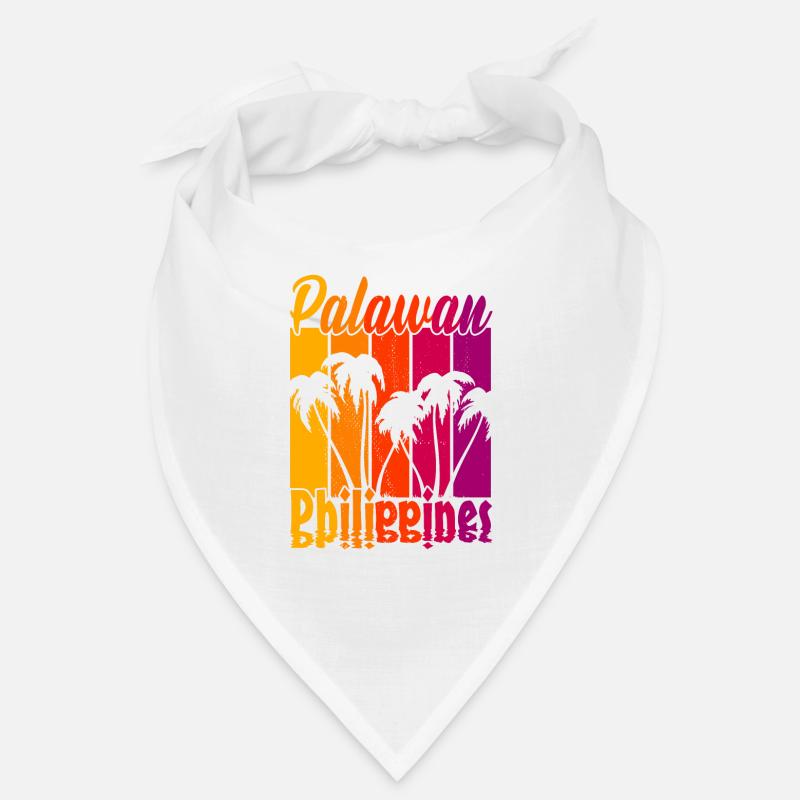 Vintage Palawan Philippines Coucher de soleil Bandana