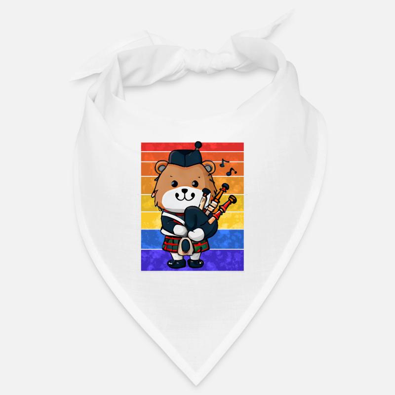 Ours cornemuse écossais Bandana