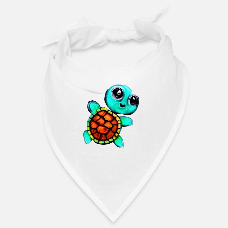 Tortue peinte à l’encaustique Bandana