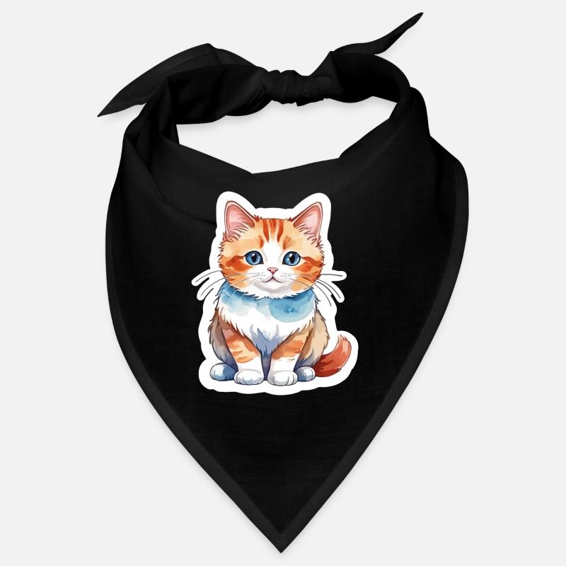 Munchkin Teckel Chat Aquarelle Bandana