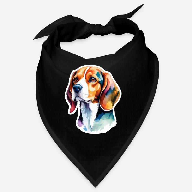 Beagle Aquarelles Bandana