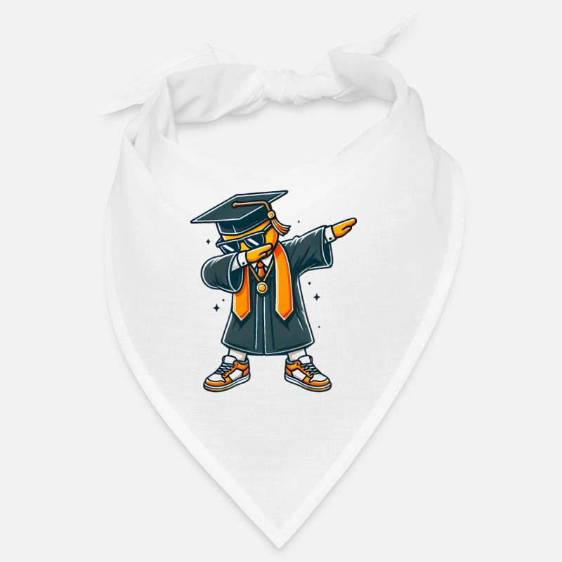 Illustration de pose de dab de diplômé cool Bandana