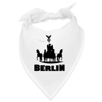 Die Hauptstadt Berlin - Bandana - Weiß - Vorne