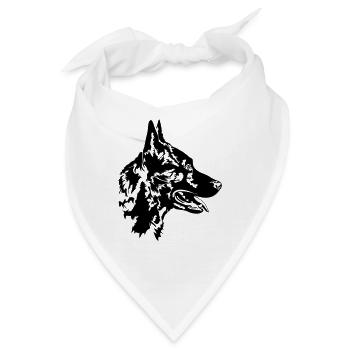 HOLLANDSE HERDER - HOLLANDSE HERDERSHOND Wilsigns - Bandana - Weiß - Vorne