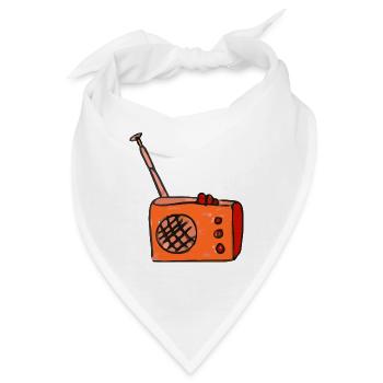 radio - Bandana - Weiß - Vorne