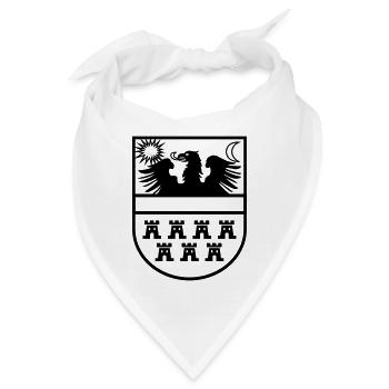 Wappen Siebenbürgen einfarbig - Bandana - Weiß - Vorne